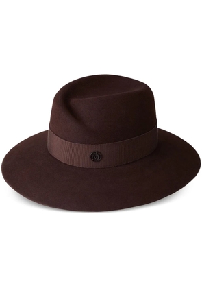 Maison Michel Virginie wool hat - Brown