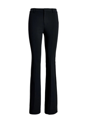 Lauren Ralph Lauren satin-stripe straight trousers - Black