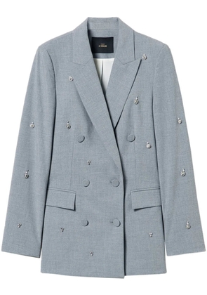 TWINSET embroidered blazer - Grey