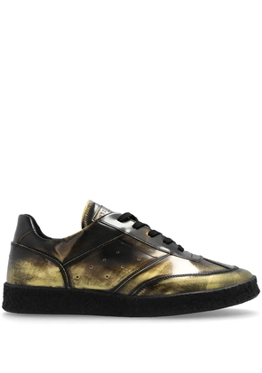 MM6 Maison Margiela Numeric-patch trainers - Gold