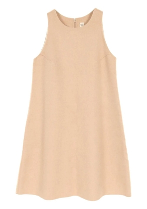Hermès Pre-Owned 2000s sleeveless camel hair mini dress - Neutrals