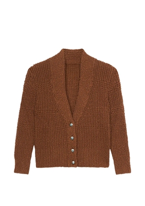 Fortela Lola open-knit cardigan - Brown