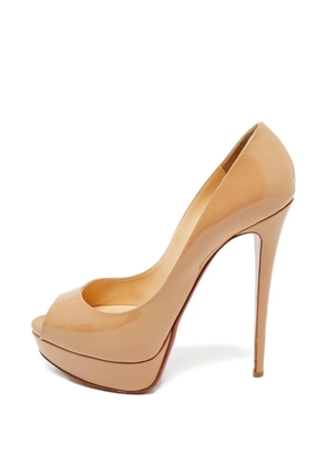 Christian Louboutin Pre-Owned Lady Peep platform-heel pumps - Neutrals