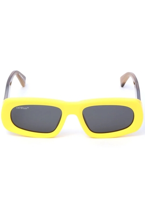 Off-White Eyewear Austin oval-frame sunglasses - Yellow