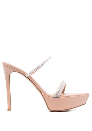 Gianvito Rossi Canne platform slip-on sandals - Neutrals