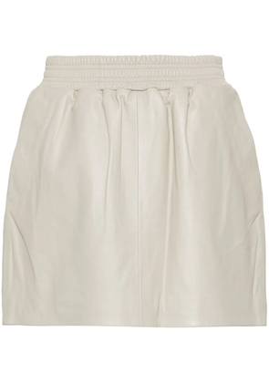 Arma Mare leather skirt - Neutrals