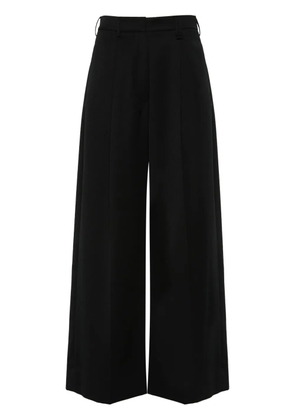 Simone Rocha pleated wide-leg trousers - Black