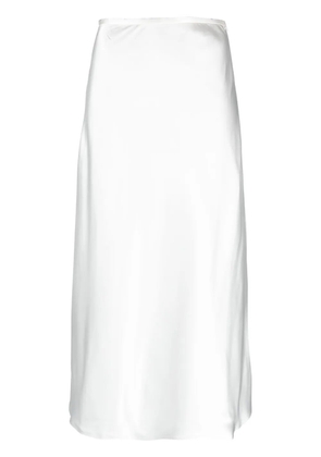 Atu Body Couture A-line satin maxi skirt - White