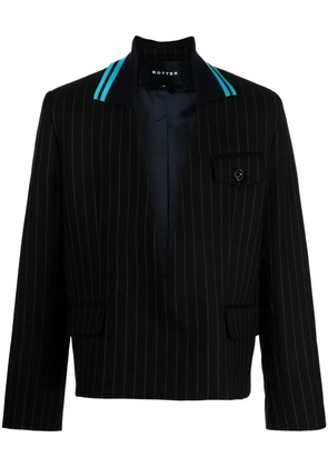 Botter striped knit-collar jacket - Black