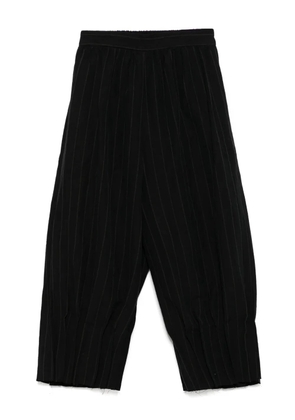 CHIAHUNG SU striped trousers - Black
