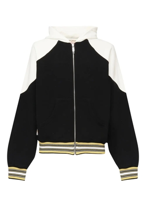 PDF colour-block zip-up hoodie - Black