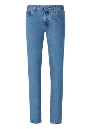 Off-White Diag-stripe print slim fit jeans - Blue
