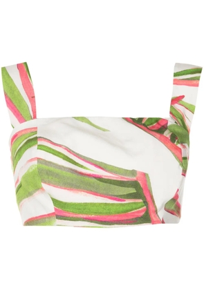 Lenny Niemeyer abstract-pattern print square-neck top - Multicolour