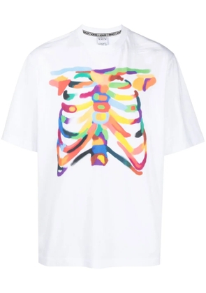 COUNTY OF MILAN Rib Cage organic cotton T-shirt - White