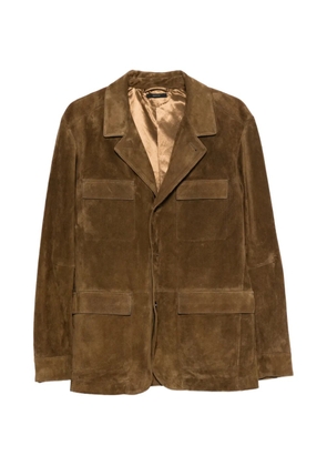 TOM FORD suede military jacket - Brown