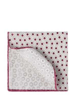 Brunello Cucinelli polka-dot silk pocket square scarf - Neutrals