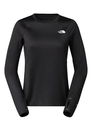 The North Face logo-print long-sleeve top - Black