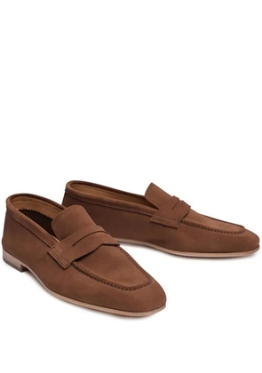LOJA DAS MEIAS suede slip-on loafers - Brown