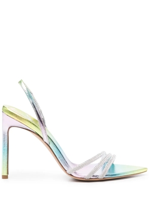 BETTINA VERMILLON Roxy 105mm sandals - Silver