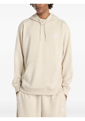 New Balance logo-embroidered hoodie - Neutrals