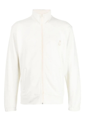 MARANT embroidered high-neck jacket - White