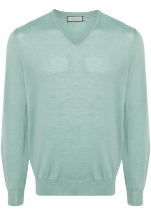Canali merino-wool sweater - Green