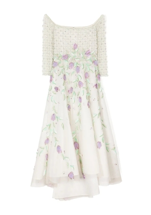 Saiid Kobeisy off-shoulder tulle dress - White