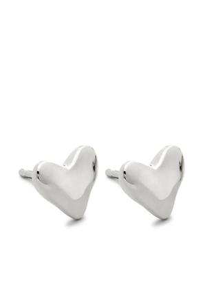 Monica Vinader Heart silver stud earrings