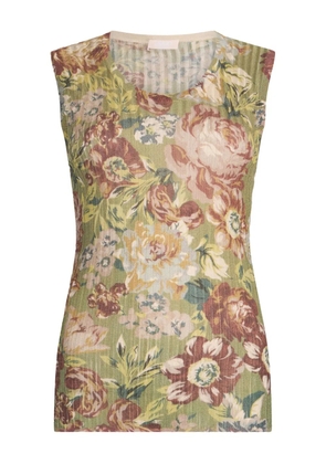 LIU JO floral-print sleeveless top - Green