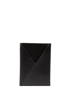MM6 Maison Margiela logo-embossed passport holder - Black