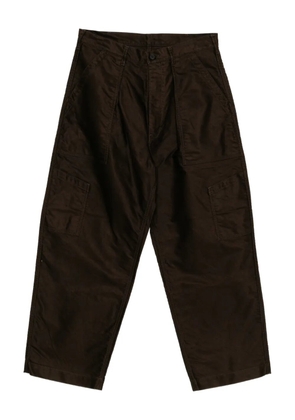 Comme des Garçons Homme patch-pocket tapered trousers - Brown
