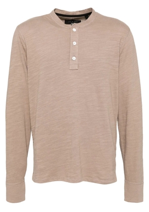 rag & bone Classic Flame Henley polo shirt - Neutrals