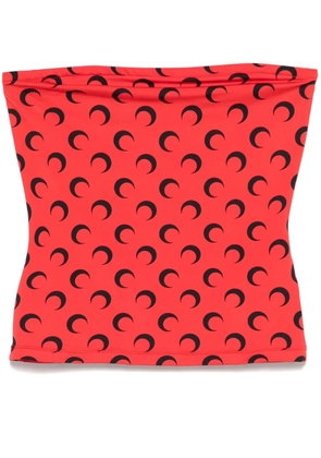 Marine Serre Moonogram-pattern top - Red