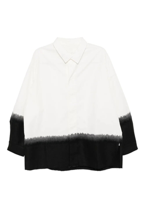 CROQUIS patchwork shirt - White
