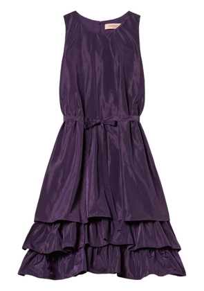 TWINSET ruffled-hem dress - Purple