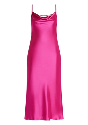 Monique Lhuillier cowl neck slip dress - Pink