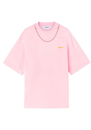 AMBUSH ball chain-detail T-shirt - Pink