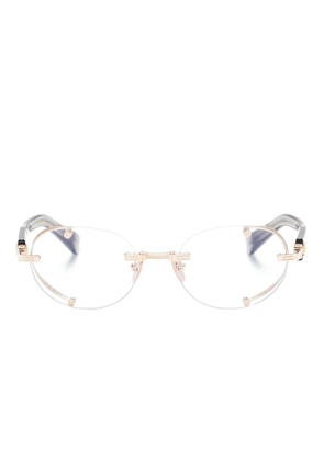 Balmain Eyewear round-frame glasses - Gold