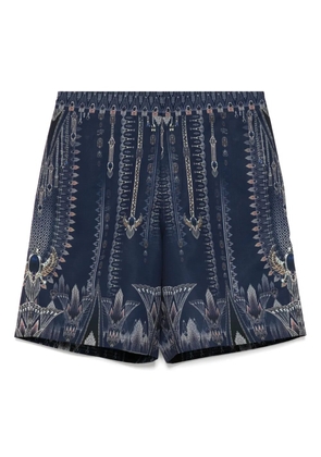 Camilla mid-length trail shorts - Blue
