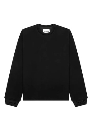 Jil Sander lined cuff sweatshirt - Black