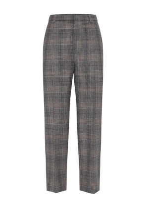 Brunello Cucinelli checked trousers - Grey