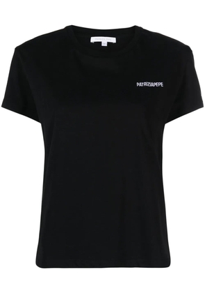 Patrizia Pepe logo-print organic cotton T-shirt - Black