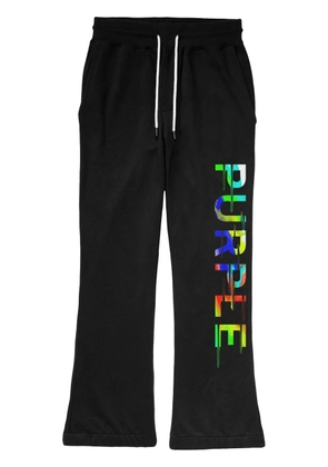 Purple Brand P459 Rainbow Drip track pants - Black