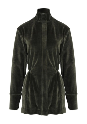 Lygia & Nanny velour single-breasted coat - Green