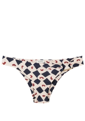 Lenny Niemeyer Marrocos graphic-print bikini bottoms - Neutrals