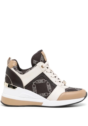 Michael Kors Georgie logo-debossed sneakers - Brown