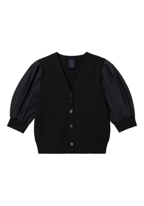 Juun.J puff-sleeve button cardigan - Black