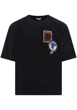 Ferragamo logo patch t-shirt - Black