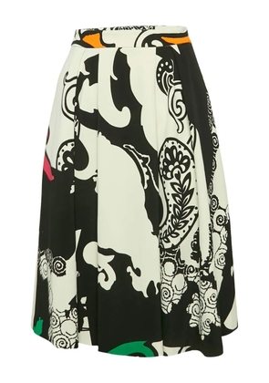 Etro Pre-Owned paisley-print pleated skirt - Black