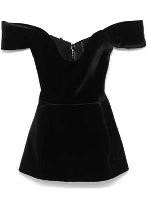 Ana Radu velvet mini dress - Black